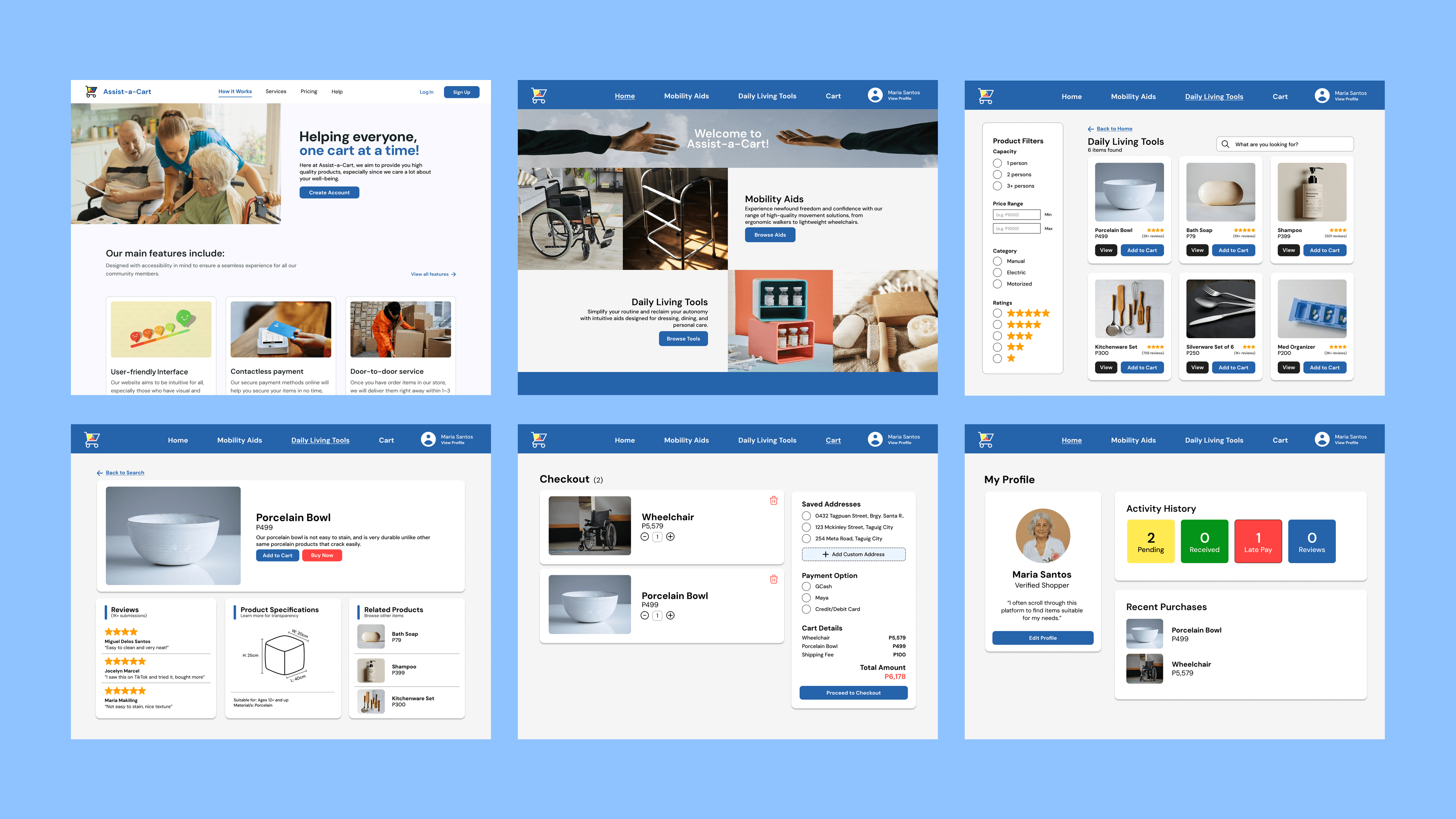 Assist-a-Cart: An Inclusive E-Commerce Web Prototype