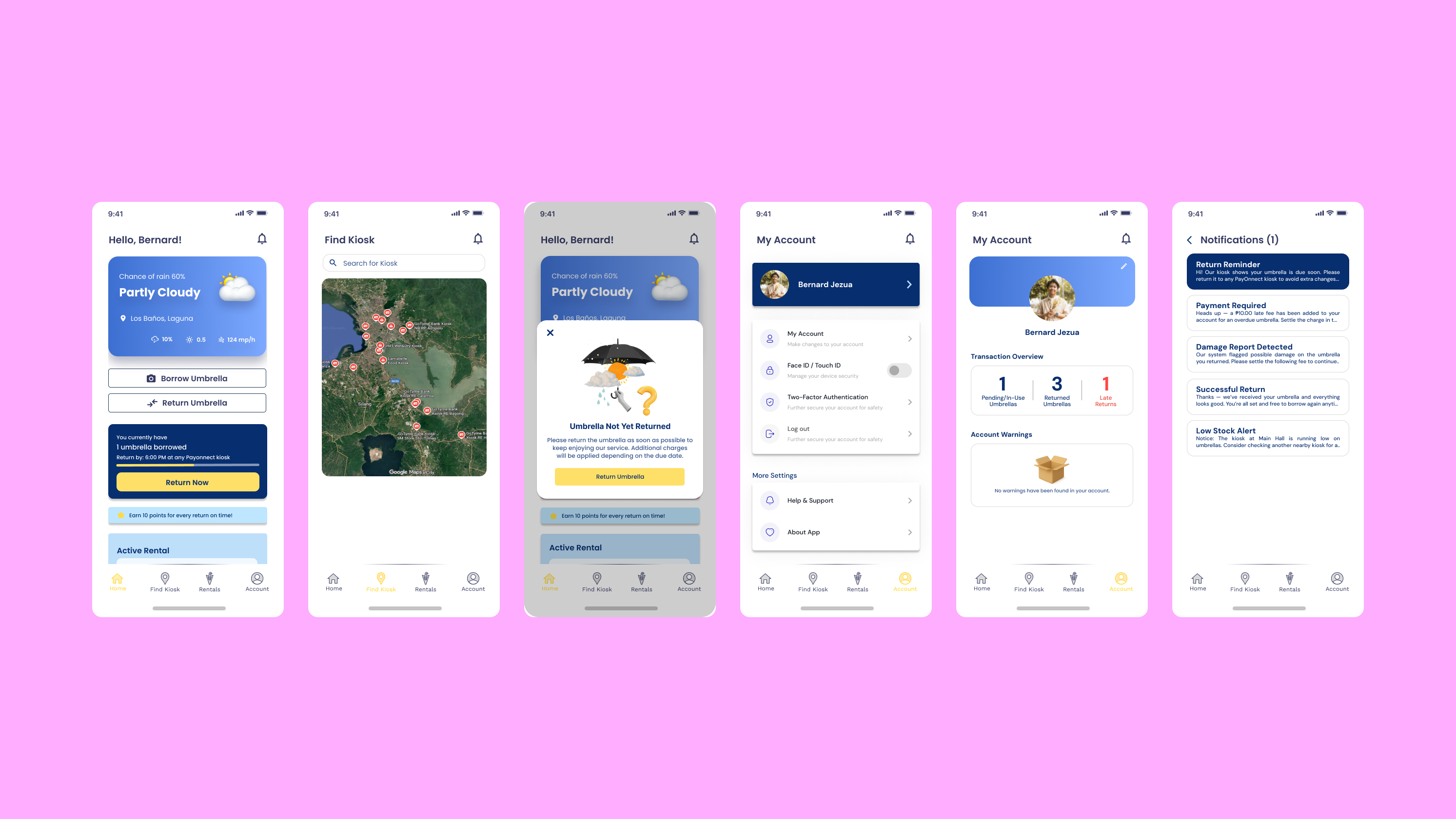 Payonnect: Smart Umbrella Sharing