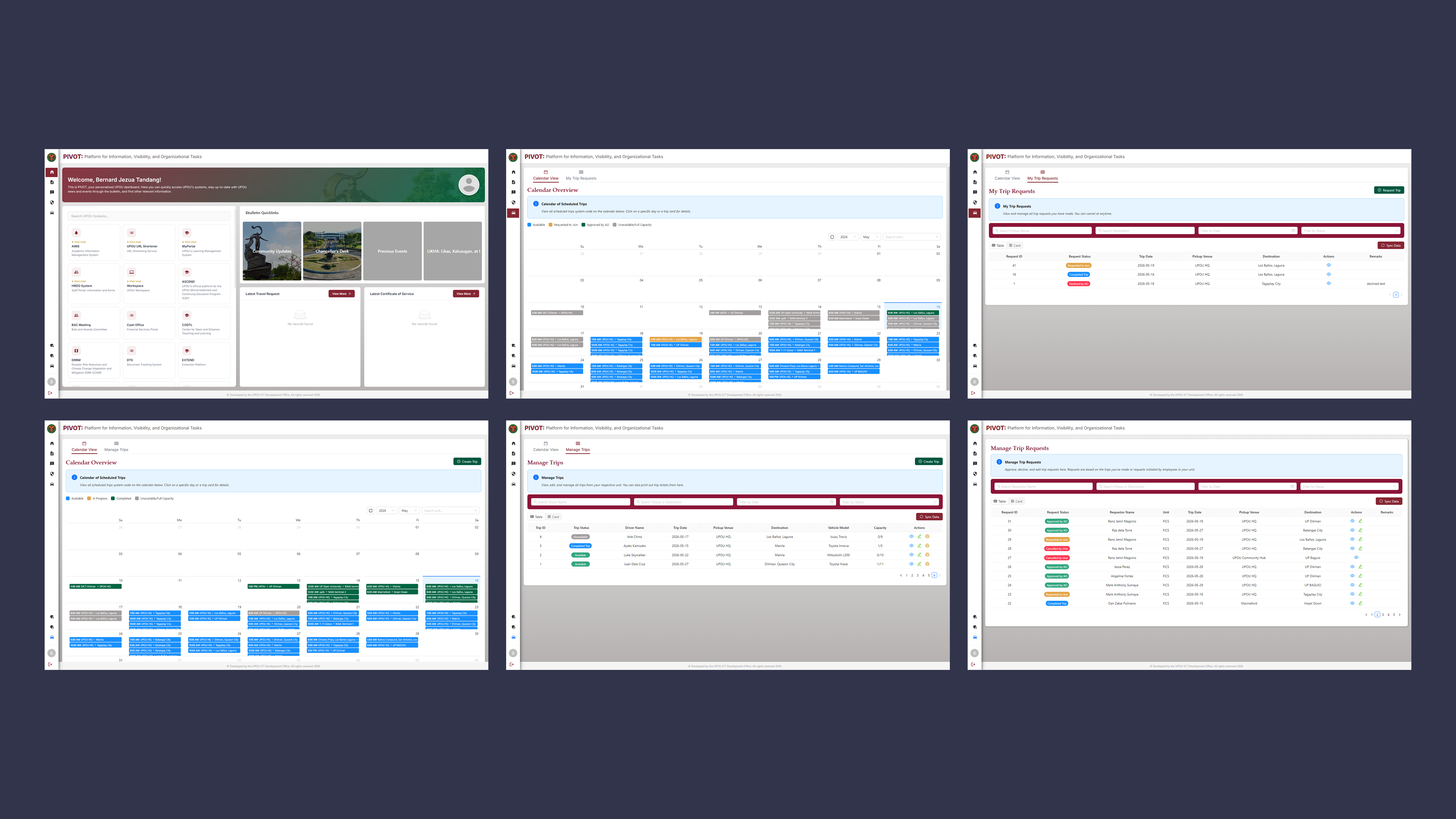 OUber: A Web-Based Vehicle Ride-Hailing and Management System for UPOU